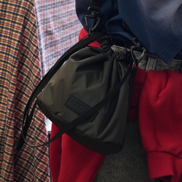 【BINGOYA別注】DRAWSTRING BAG -BROWN-/BAICYCLON by Bagjack